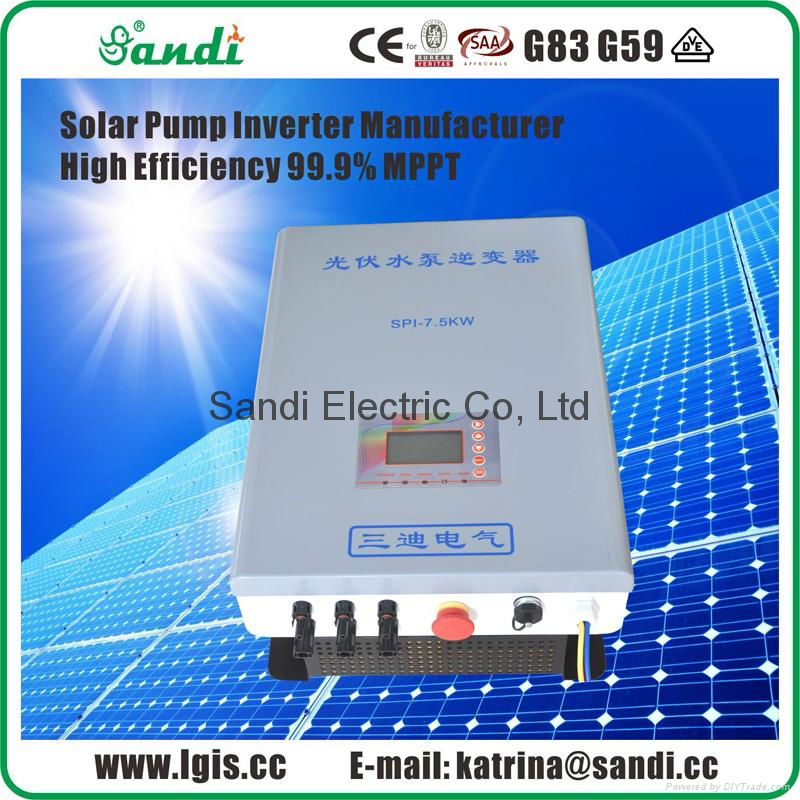 11KW SANDI 380V 50/60Hz three phases solar pump inverter with wide MPPT range 2