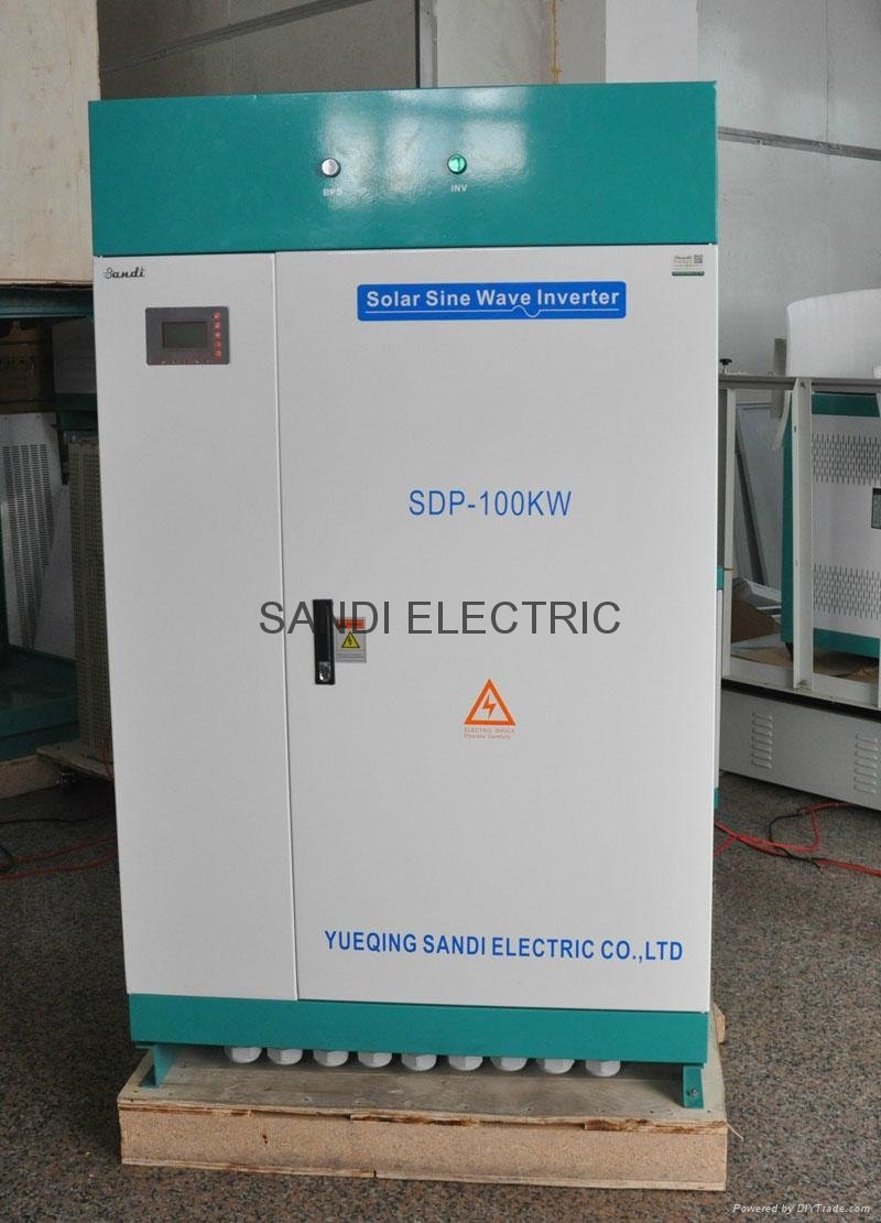 SDP-100KW high efficiency dc to ac power pure sine wave intelligent inverter   5