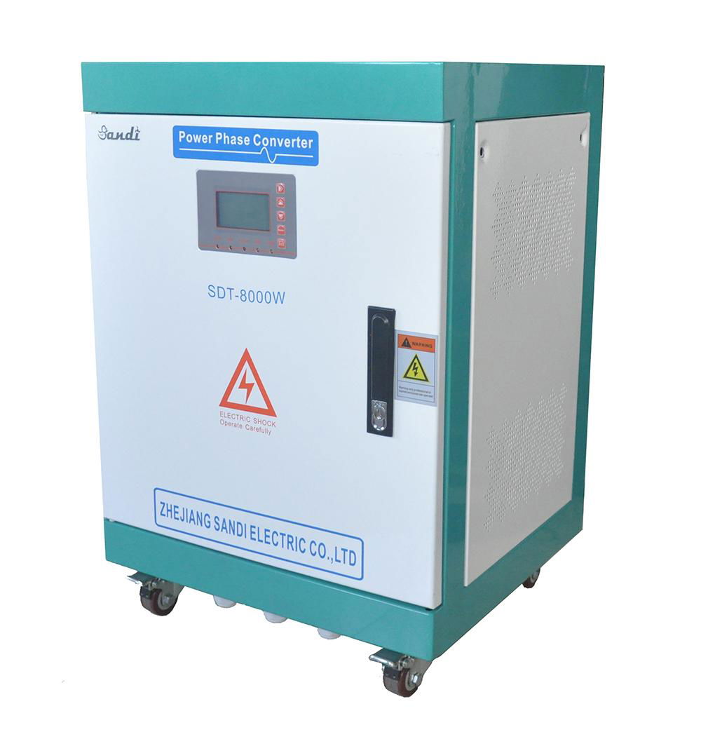 8000W phase converter single phase to three phase inverter