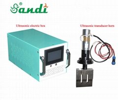 CE approved 20kHz 2000W digital ultrasonic generator transducer horn for lace sewing machine mask welding machine 