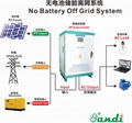 solar off grid inverter with wide voltage 400-850VDC for system without battery