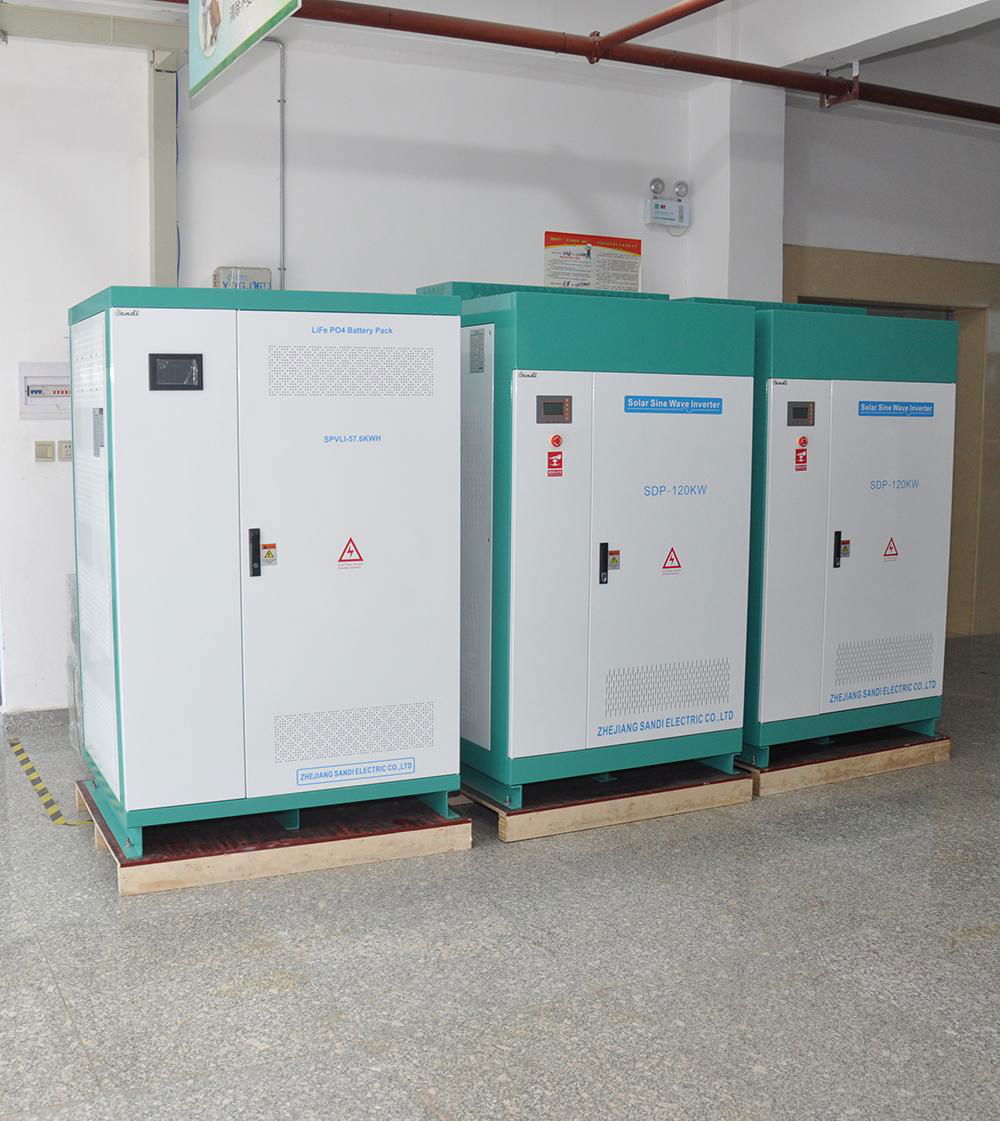 300kw DC to AC Pure Sine Wave off Grid Three Phase Inverter for Solar System 3