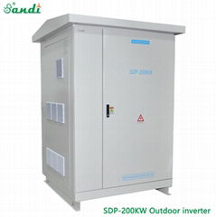 SANDI 200KW off grid inverter IP54 outdoor three phase inverter with CSA/UL1741