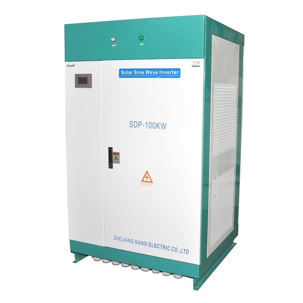 SDP-100KW high efficiency dc to ac power pure sine wave intelligent inverter