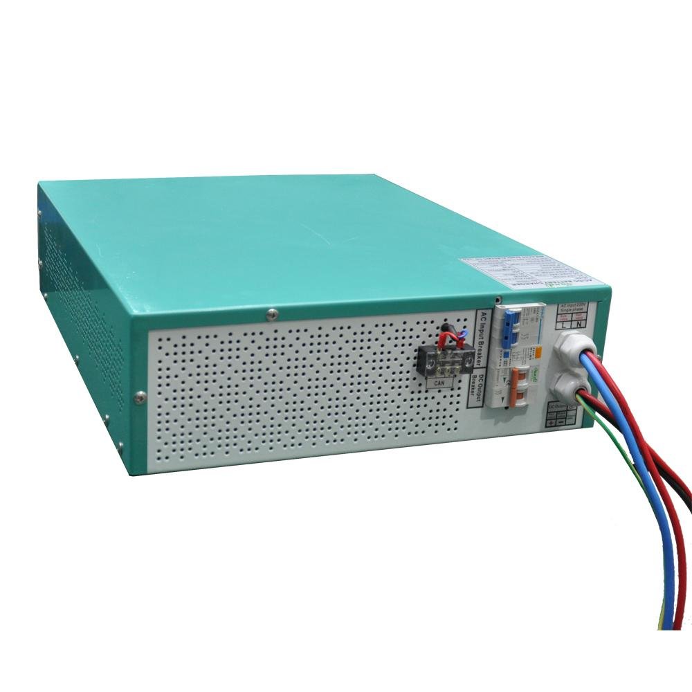 High frequency rectifier battery charger