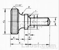   high head Knurled screw 