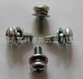   The supplied pan-head elastic ring flat washer combination screw