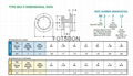 SKC-F1.5定位柱反向安裝不鏽鋼壓鉚緊固件用於通訊設備製造