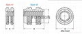 pMSIB-M1.4-300 micro inserts for plastics