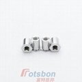 薄頭壓鉚螺母柱TSOA-M35-1000鋁合金可隨鋁板陽極氧化