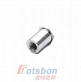 薄头压铆螺母柱TSOA-M35-1000铝合金可随铝板阳极氧化