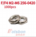 齊平螺母F4-632-1不鏽鋼真空熱處理可壓鉚SUS304板鑲入螺母