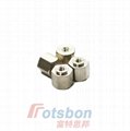  SMTSO-M1.4-3Miniature SMT Nuts Welding On PCB Carbon Steel Tin Plating