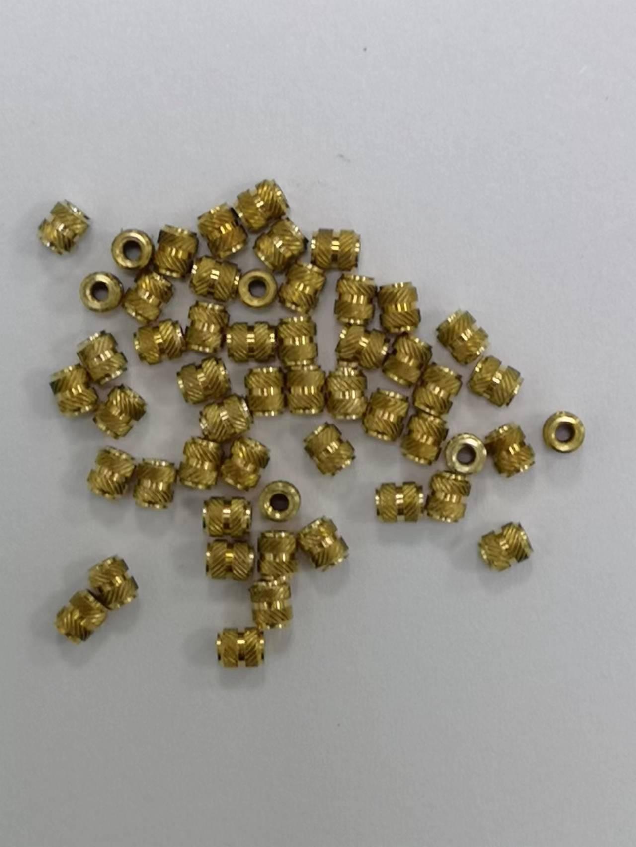 MSIB/MSIA-M1.4-300铜镶嵌螺母微型滚花螺母注塑热熔热压塑胶螺母 5