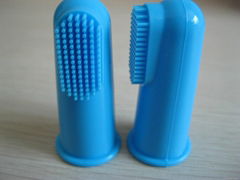 Silicone finger toothbrush