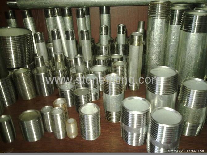 Galvanized pipe Nipple from seamless steel pipes carbon steel