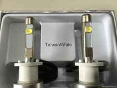 TaiwanWhite H1 40W 4800 Lumen 6000K LED HEADLIGHT BULB