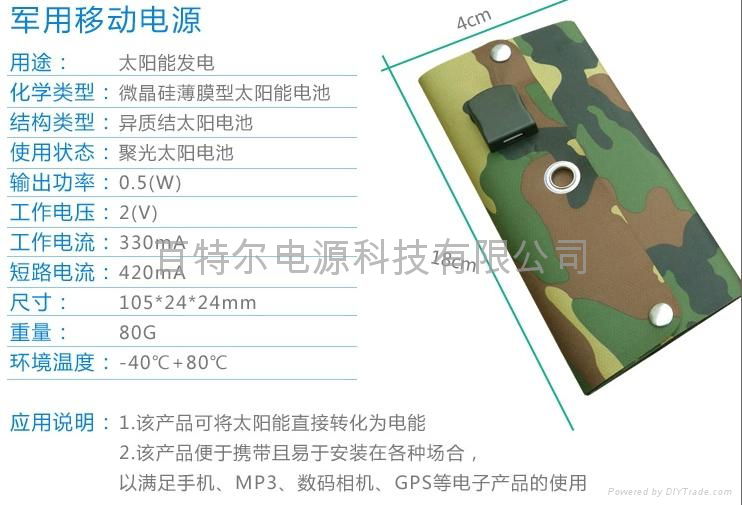 3W foldable solar batter 2