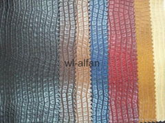 pu crocodile leather for making bags