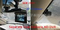 720P HD Double Camera / Car DVR  Black Box built in G-Sensor 3