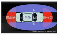 180度前后可视泊车监控系统 