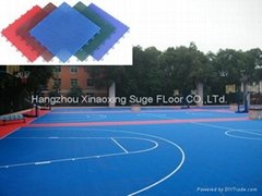 SUGE Outdoor Interlocking Basketball Court Flooring Tile