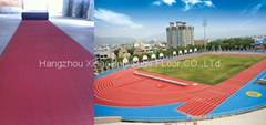 IAAF Certified Prefabricated  Rubber Pista Atletismo