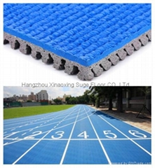 IAAF Certified Prefabricated Rubber Running Field Track Surface