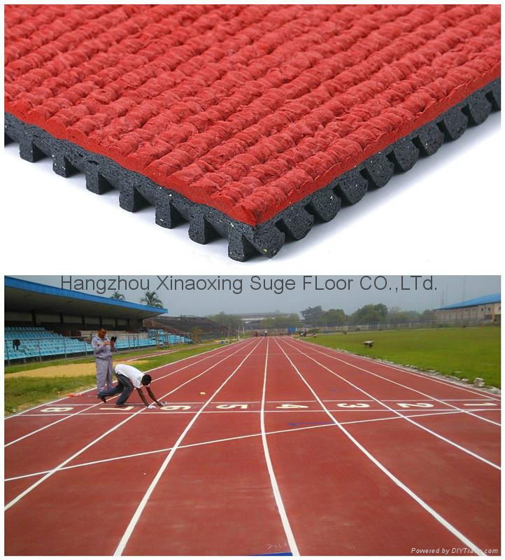 IAAF Certified Prefabricated Rubber Runway Flooring