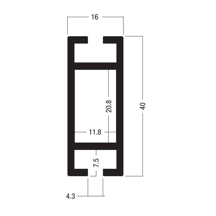 exhibition profiles beam extrusion  aluminium for booth material Octanorm system