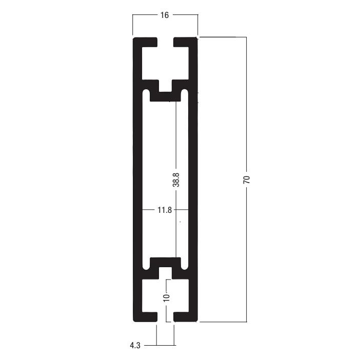 exhibition profiles beam extrusion  aluminium for booth material Octanorm system 3