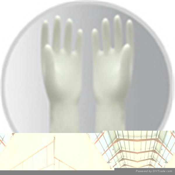 Latex examination gloves