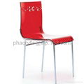 lucite transparent dining chair