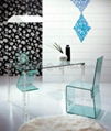 plexiglass dining chair 