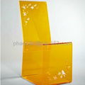 plexiglass dining chair 