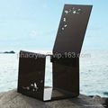 plexiglass dining chair 