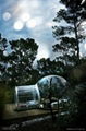 outdoor plexiglass sphere house 