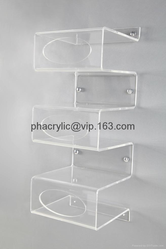 acrylic wall mounted display shelf, plexiglass shelf 011 (Hong Kong