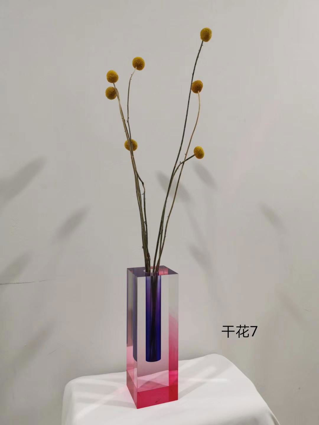 new style grade dyed colored acrylic  vase 5