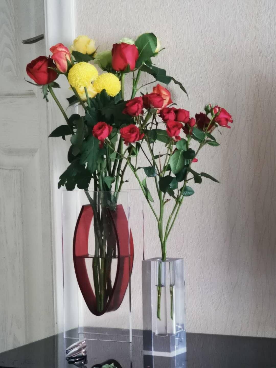perpex glass vase acrylic vase 5
