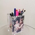 Acrylic pen holder with photo frame