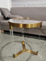 ACRYLIC ROUND SIDE TABLE， PLEXIGLASS