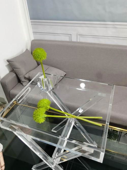 PLEXIGLASS ACRYLIC CLEAR  COFFEE TABLE 3