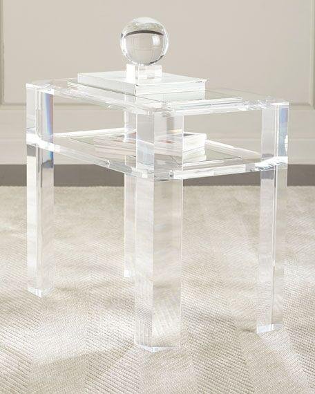 perspex side table , acrylic table, acrylic table 3