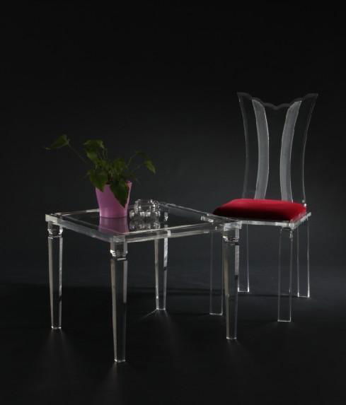 arylic dining chair  full transparent plexiglass chair 3