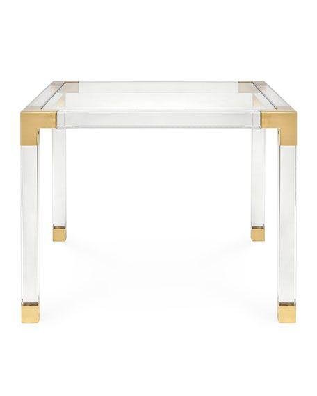 plexiglass transparent acrylic table with metal frame 3