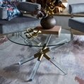 LUCITE GLASS RECTANGLE COFFEE TABLE 