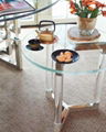 LUCITE GLASS RECTANGLE COFFEE TABLE 