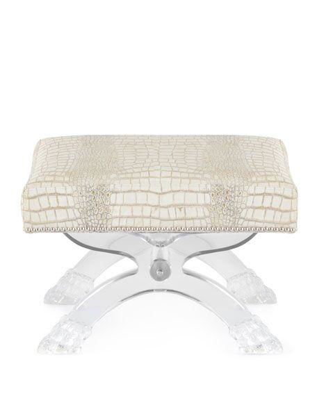 acrylic stool with cushion. lucite stool, plexiglass transparent stool