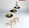 ACRYLIC FLOWER RACK, lucite flower stand